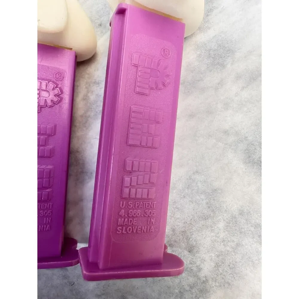 D17 Vintage PEZ Dispensers Lamb Sheep Pink Stem 1978 Slovenia Lot of 4